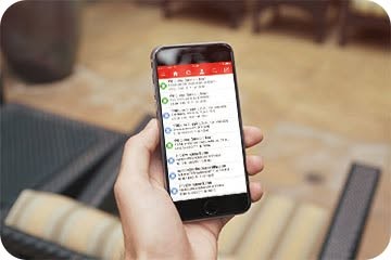 WinguMail app in use on a phone